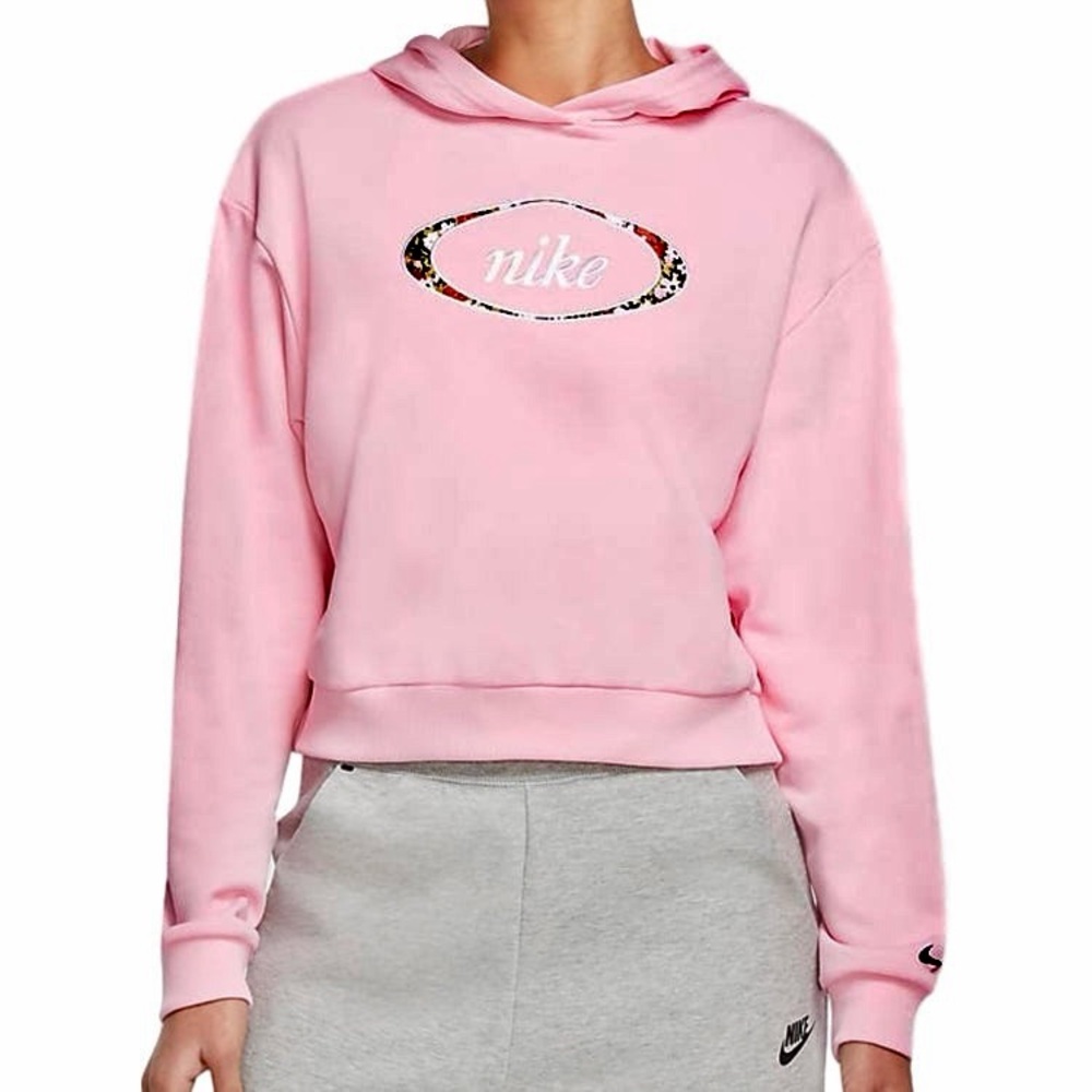 Nike Women's Pink Logo Hoodie - 2X - Like New